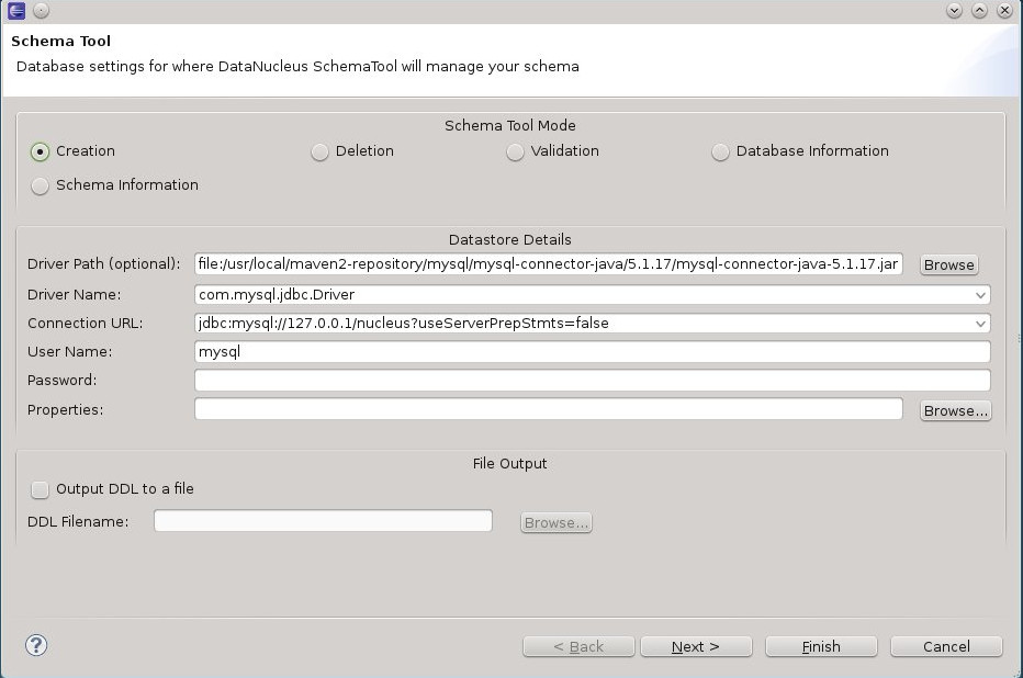 jpa eclipse schematool